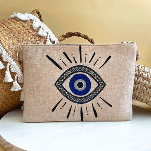 
            
                Load image into Gallery viewer, Ojo Turco Canvas Clutch
            
        