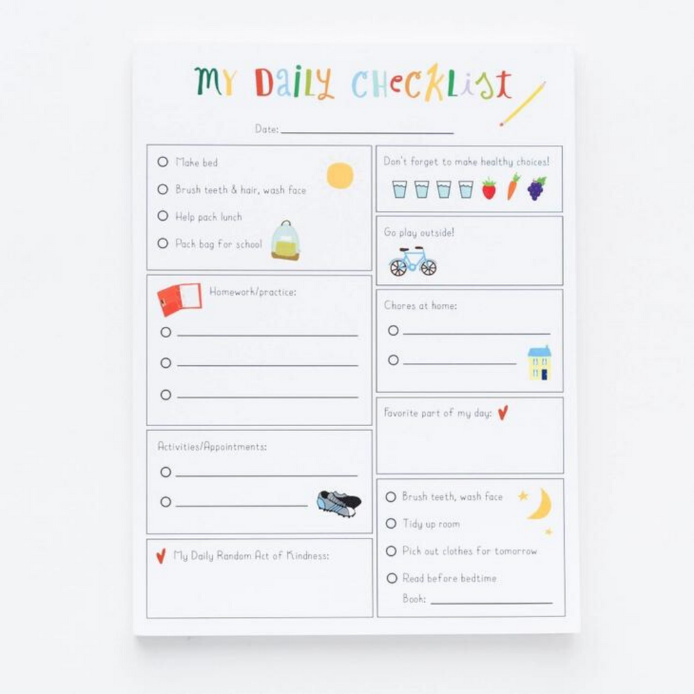 
            
                Load image into Gallery viewer, Kids Daily Checklist Notepad
            
        